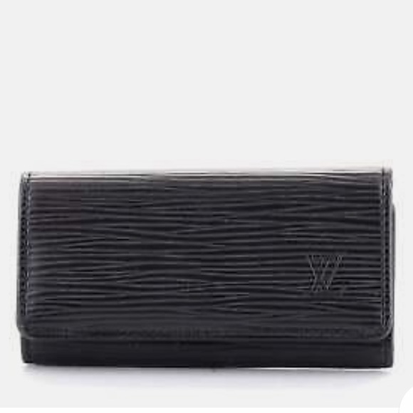 Louis Vuitton Handbags - Louis Vuitton Epi Leather 4 Key Holder Epi Leather Black Louis Vuitton